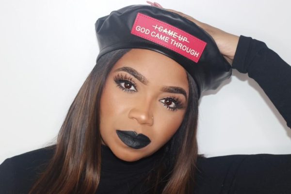 Black Crown Beret (Faux Leather) - Image 2